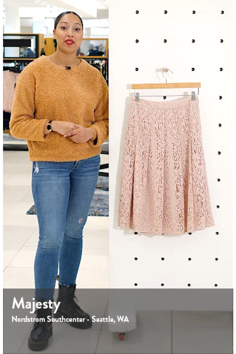 x Atlantic-Pacific Pleated Lace Skirt (Nordstrom Exclusive) video