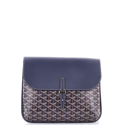Coursier Messenger Bag Coated Canvas and Leather