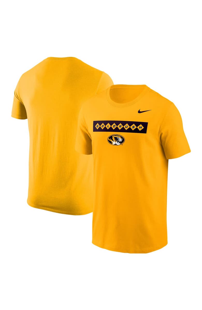 Nike Men's Nike Gold Missouri Tigers 2025 Gold Rush T-Shirt, Main, color, Gold