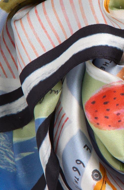 Echo Central Park Silk Square Scarf In Multi