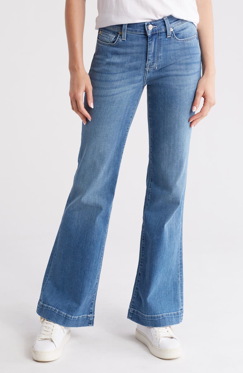 7 For All Mankind Tailorless Dojo Mid Rise Flare Jeans, Main, color,