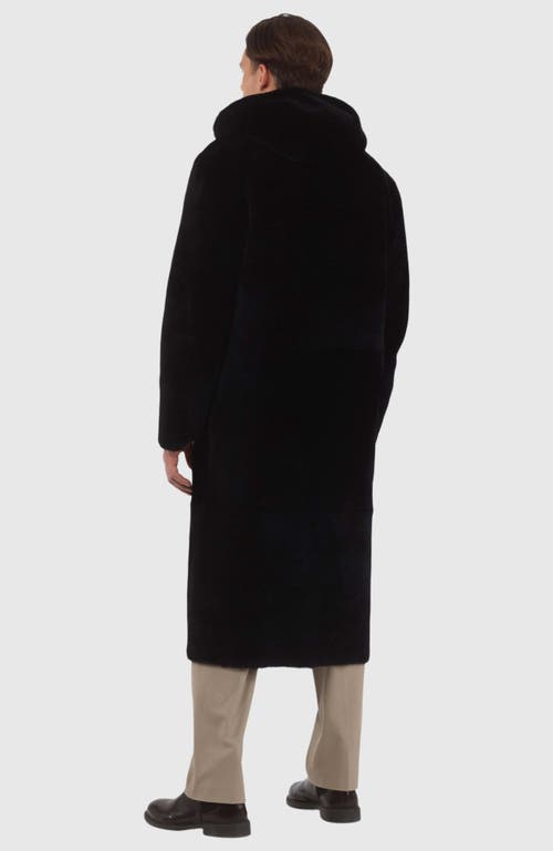 Gorski Reversible Merino Shearling Lamb Parka In Black