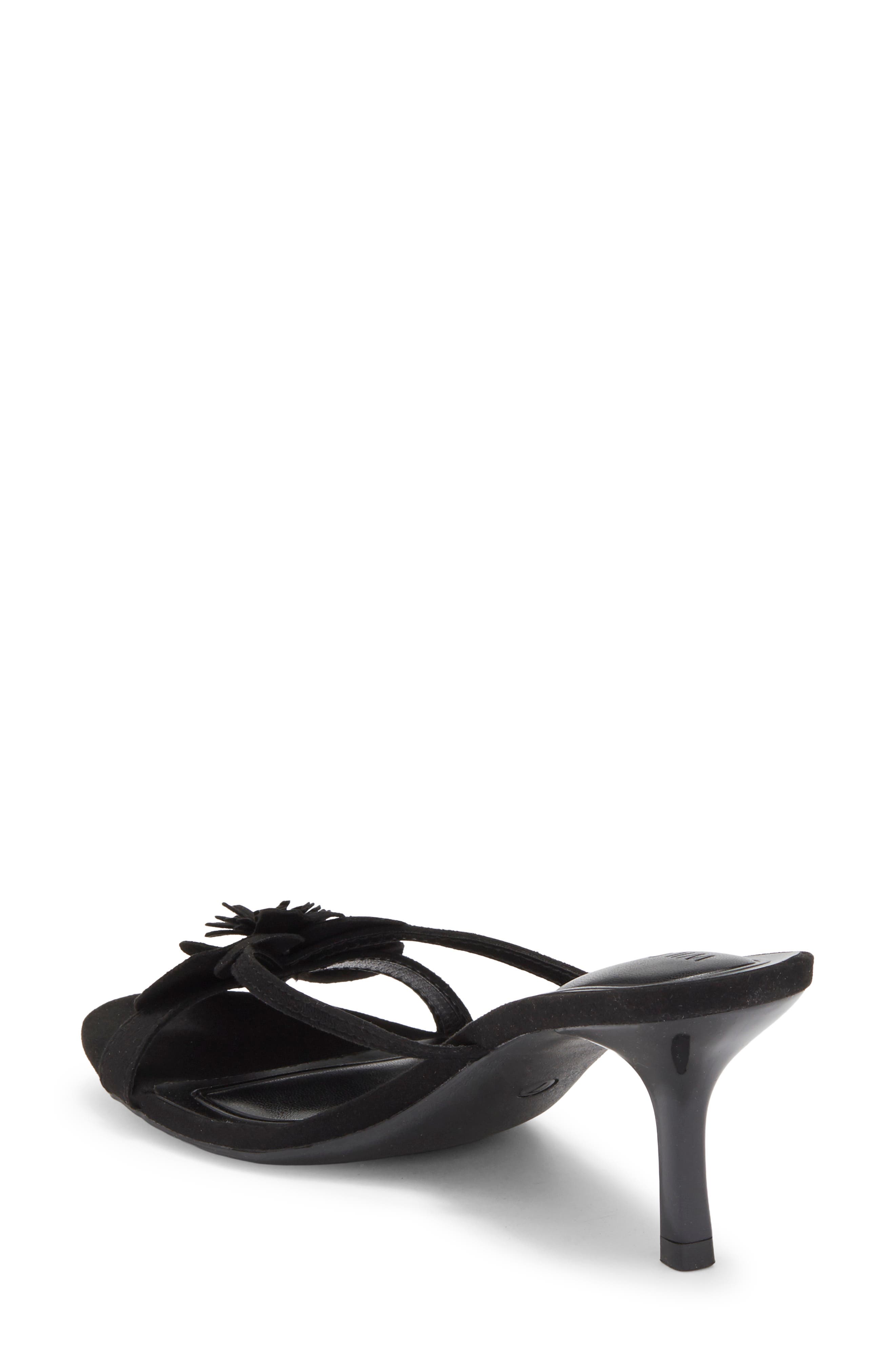 Liora Rosette Sandal, Alternate, color, BLACK