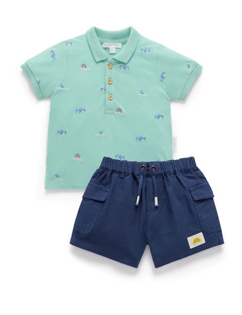 Shark Polo Shirt & Short Set