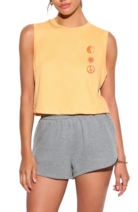 Icons Crawford Crop Cotton Graphic Tank