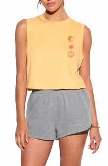 Spiritual Gangster Icons Crawford Crop Cotton Graphic Tank