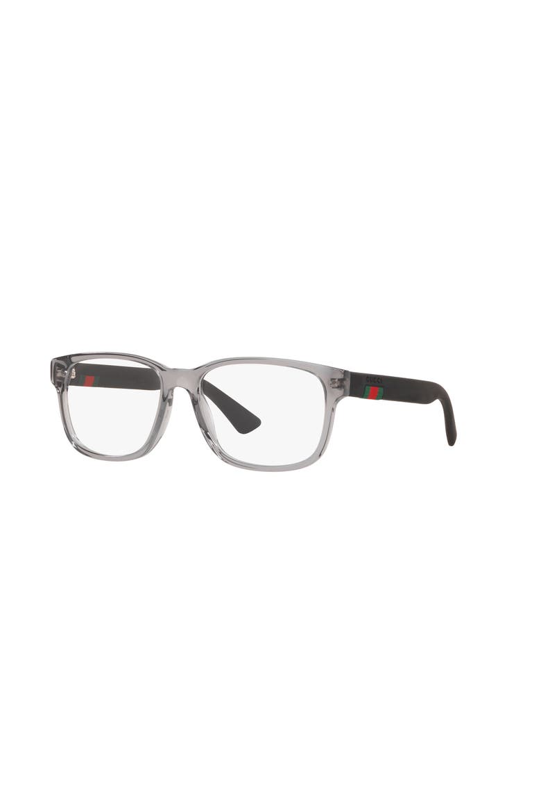 55mm Rectangle optical glasses, Main, color, Grey