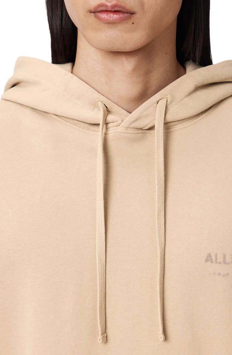 AllSaints Xander Cotton Hoodie, Alternate, color, Sunset Brown
