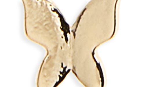 Leith Cz You & Me Butterfly Pendant Necklace Set In Gold