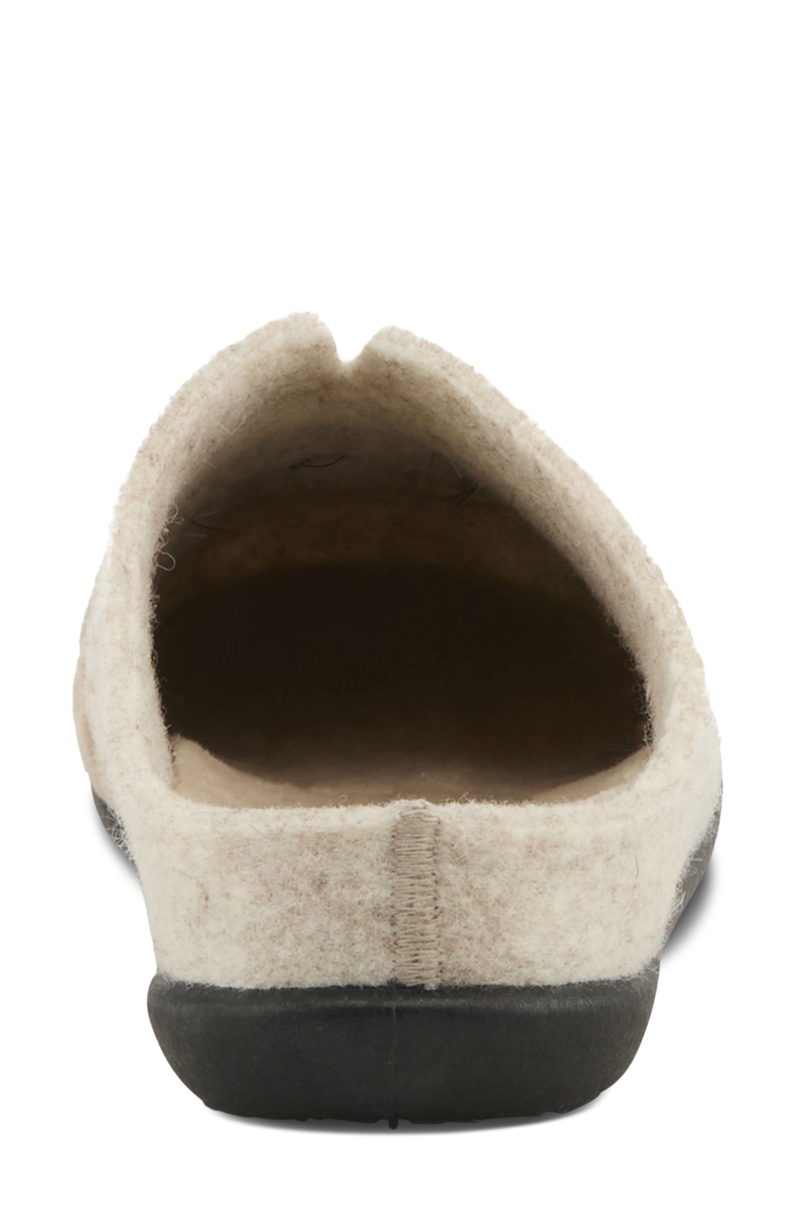 Flexus by Spring Step Cat's Eye Wool Scuff Slipper, Alternate, color, Beige