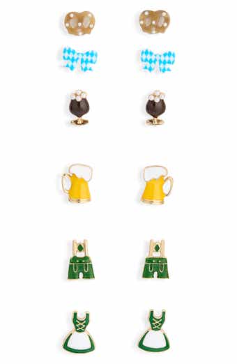 Oktoberfest Set of 6 Stud Earrings