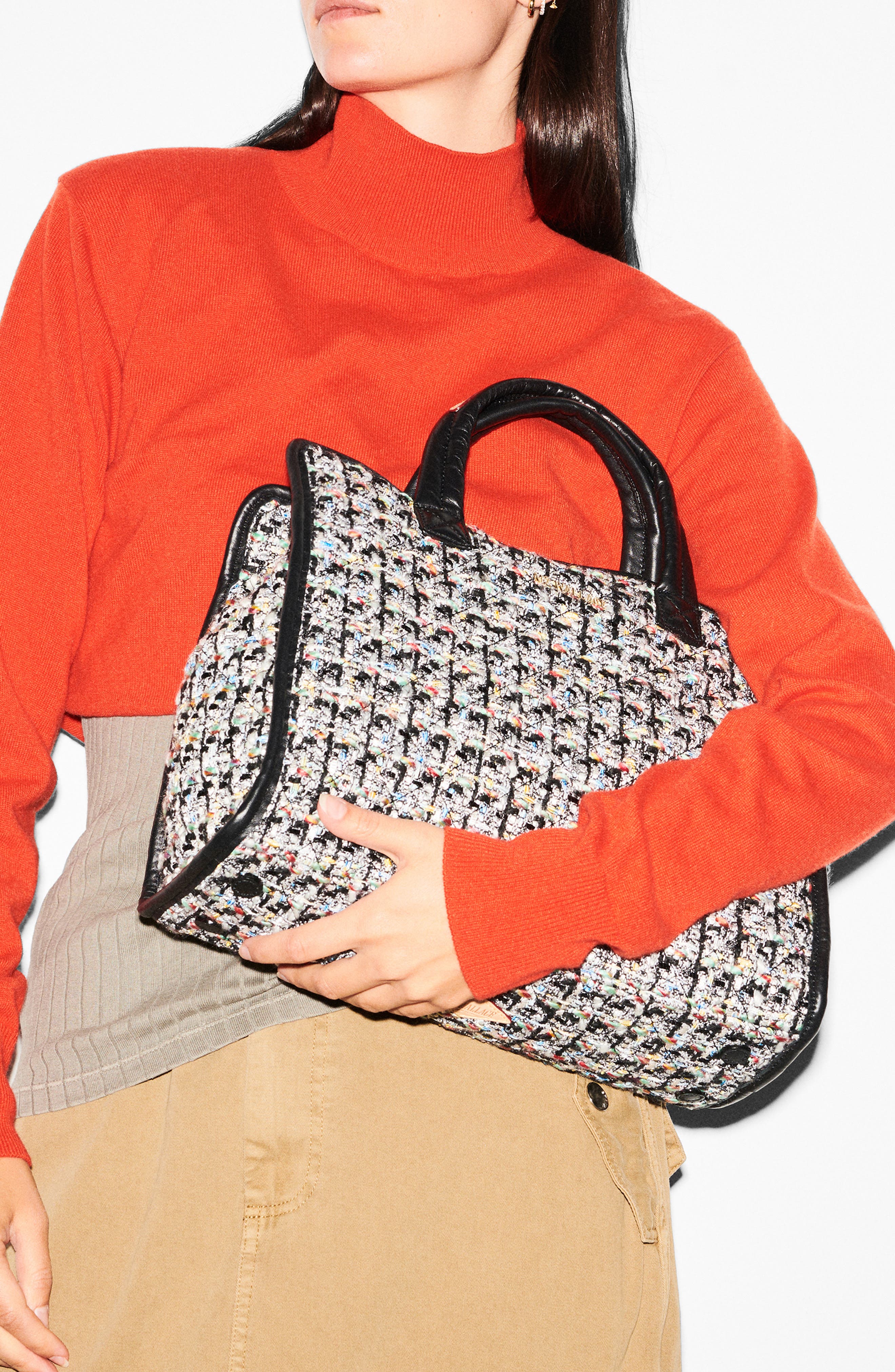 MZ Wallace Medium Bouclé Box Tote, Alternate, color, 