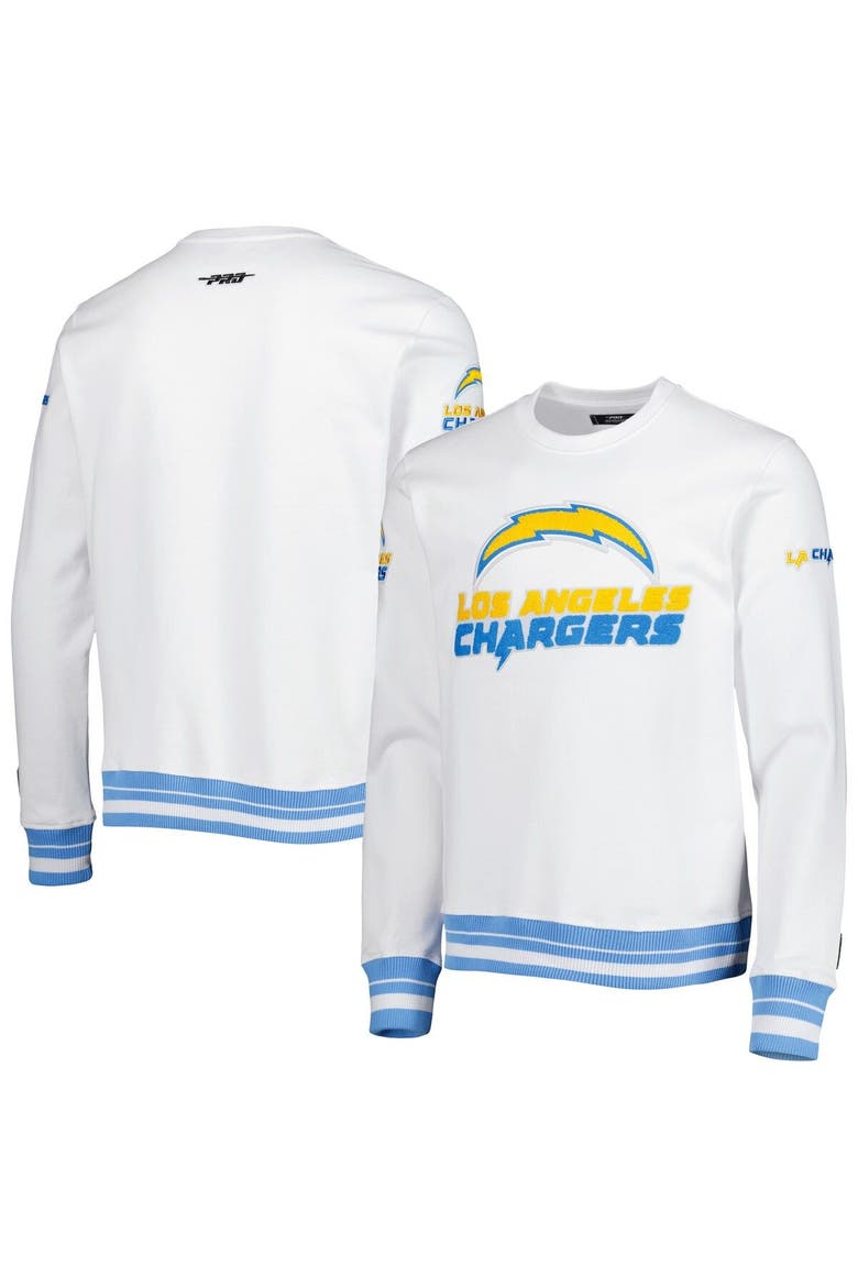 LA Chargers Pro Standard White Mash Up Pullover Sweatshirt, Main, color, White