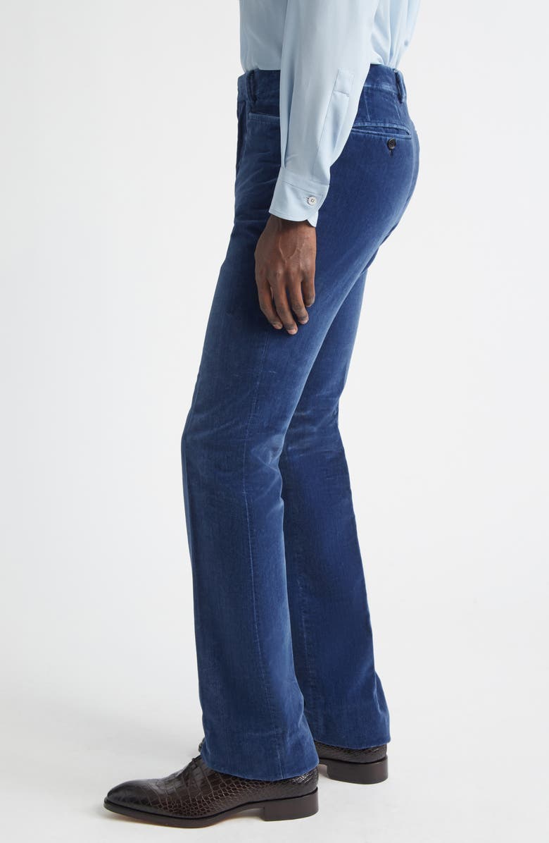 TOM FORD Velveteen Straight Leg Pants, Alternate, color, Indigo