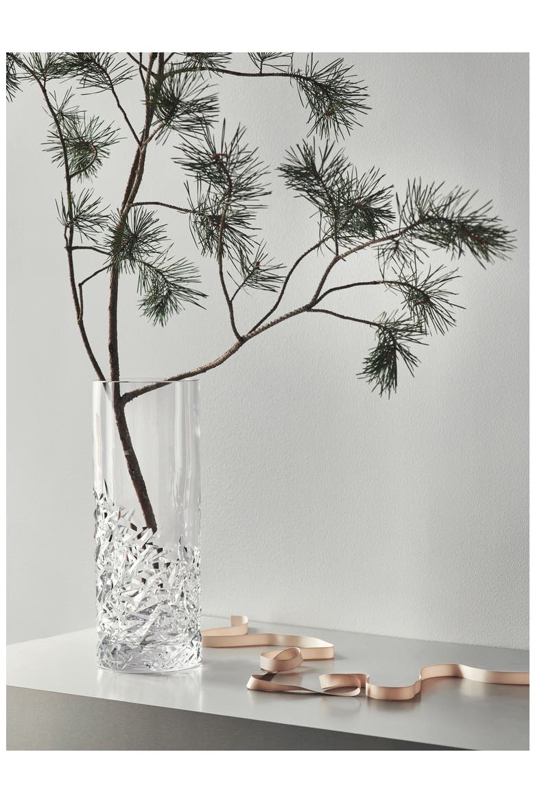 Carat Lower Cut Crystal Vase, Alternate, color, CLEAR