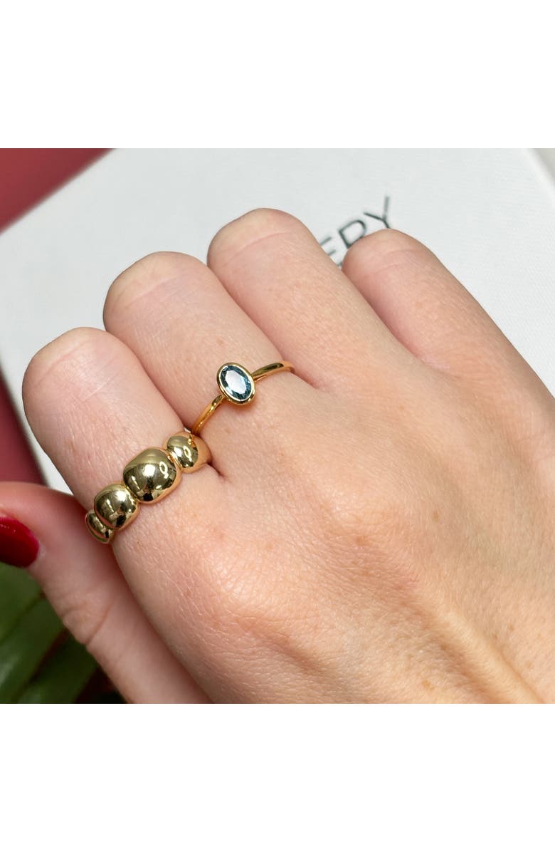 The Lovery Fine Jewelry Gold Bubble Ring, Alternate, color, Yellow Gold