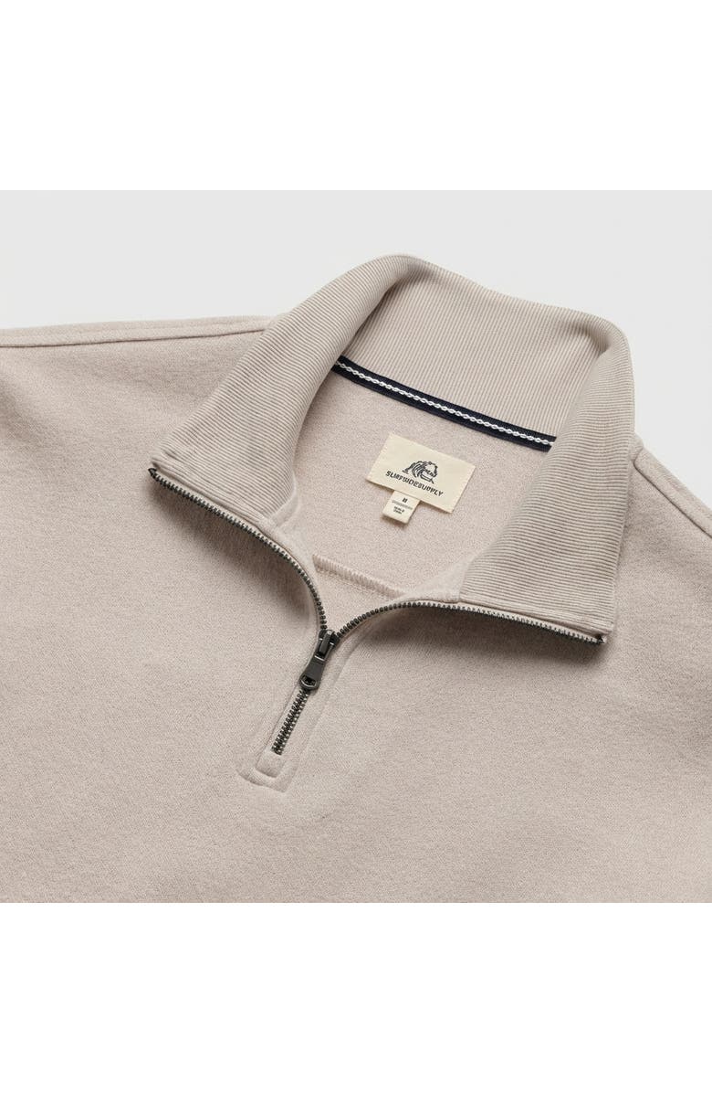 Surfside Supply Co. Bobby Cashmist Fleece Quarter Zip, Alternate, color, Taupe Grey Heather