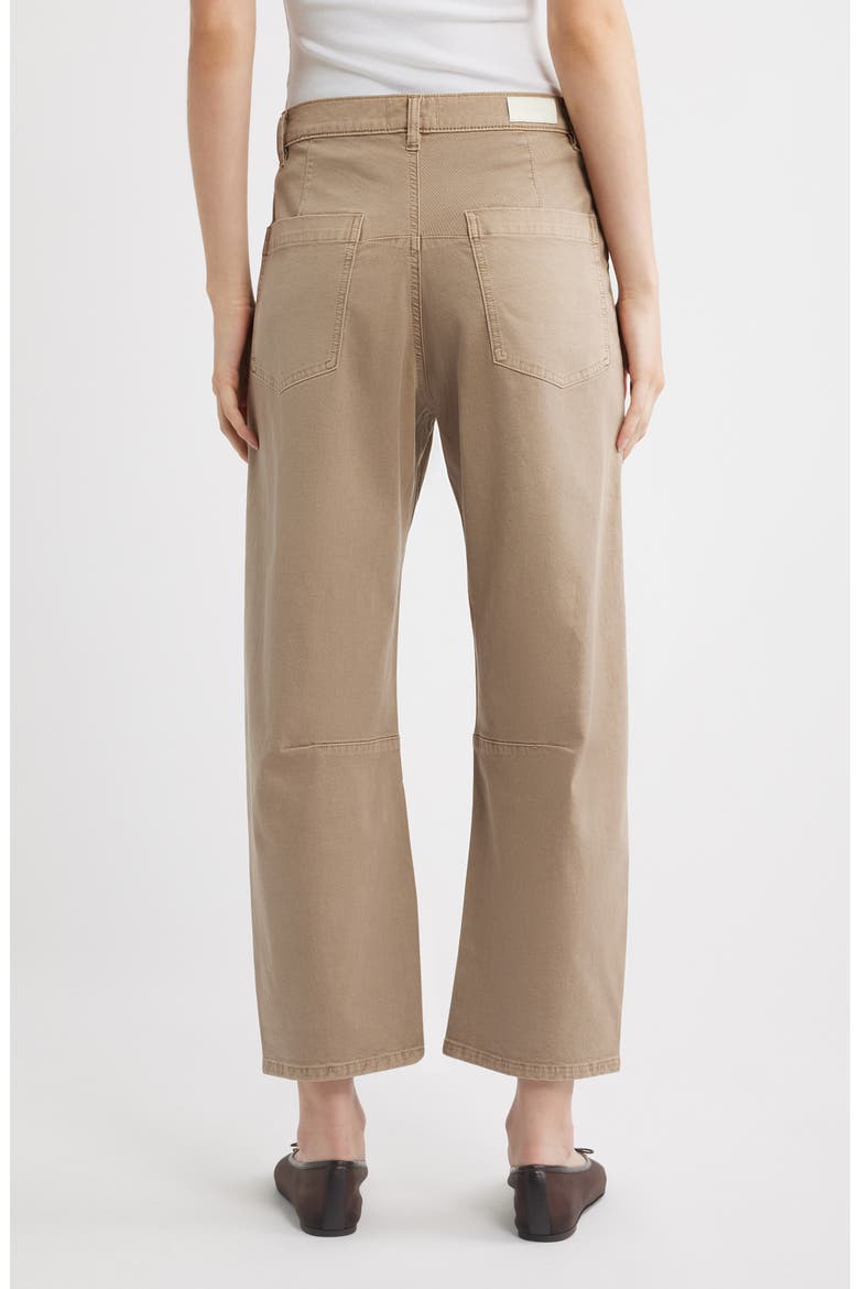 Bilie Easy Barrel High Rise Twill Pants, Alternate, color, DESERT
