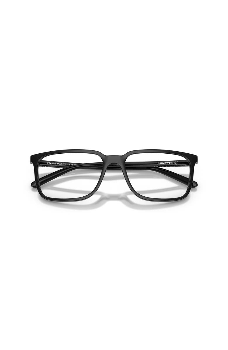 ARNETTE 57mm Rectangle optical glasses, Alternate, color, Black