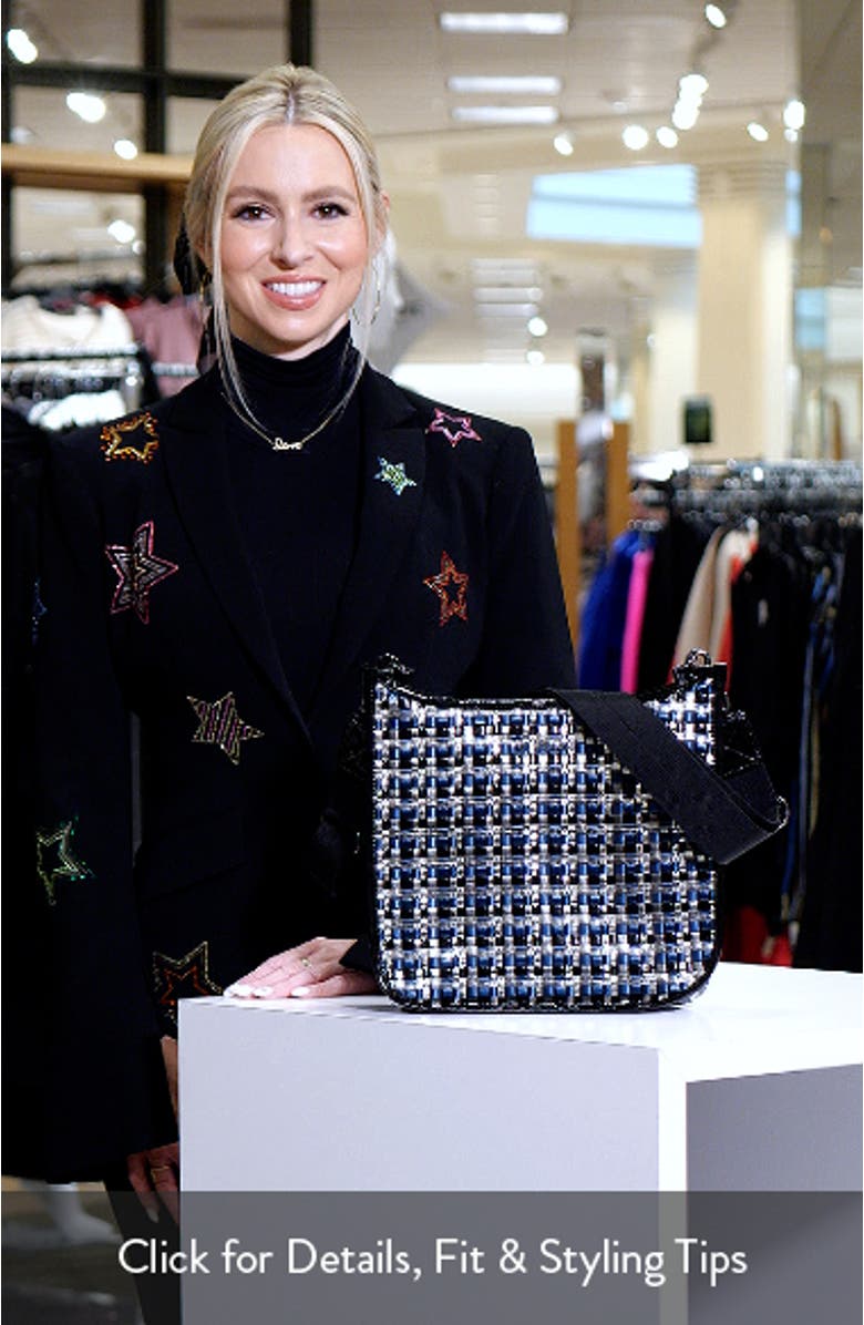 Woven Nylon Box Crossbody Bag, sales video thumbnail