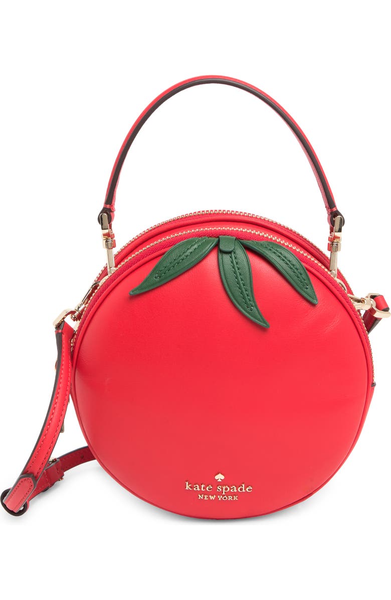 Kate Spade New York double mangia tomato small crossbody bag, Main, color,