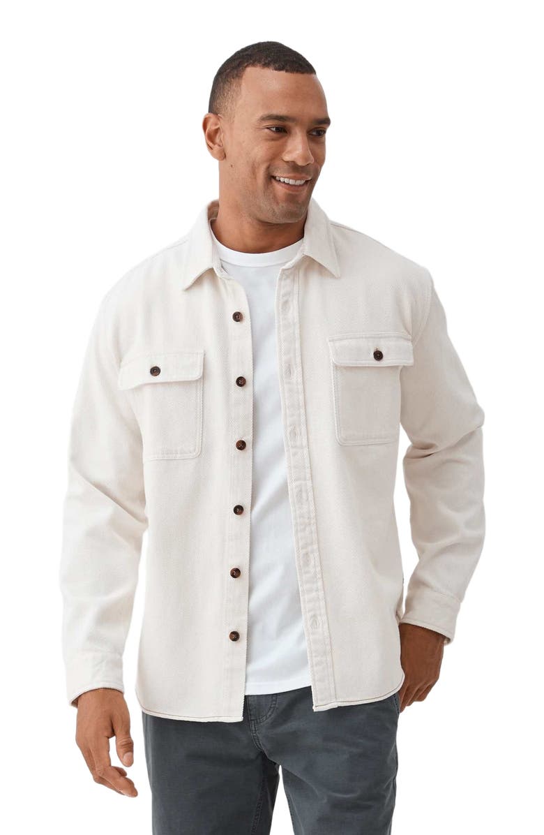 Surfside Supply Co. Dylan Beach Utility Shirt, Main, color, Jet Stream