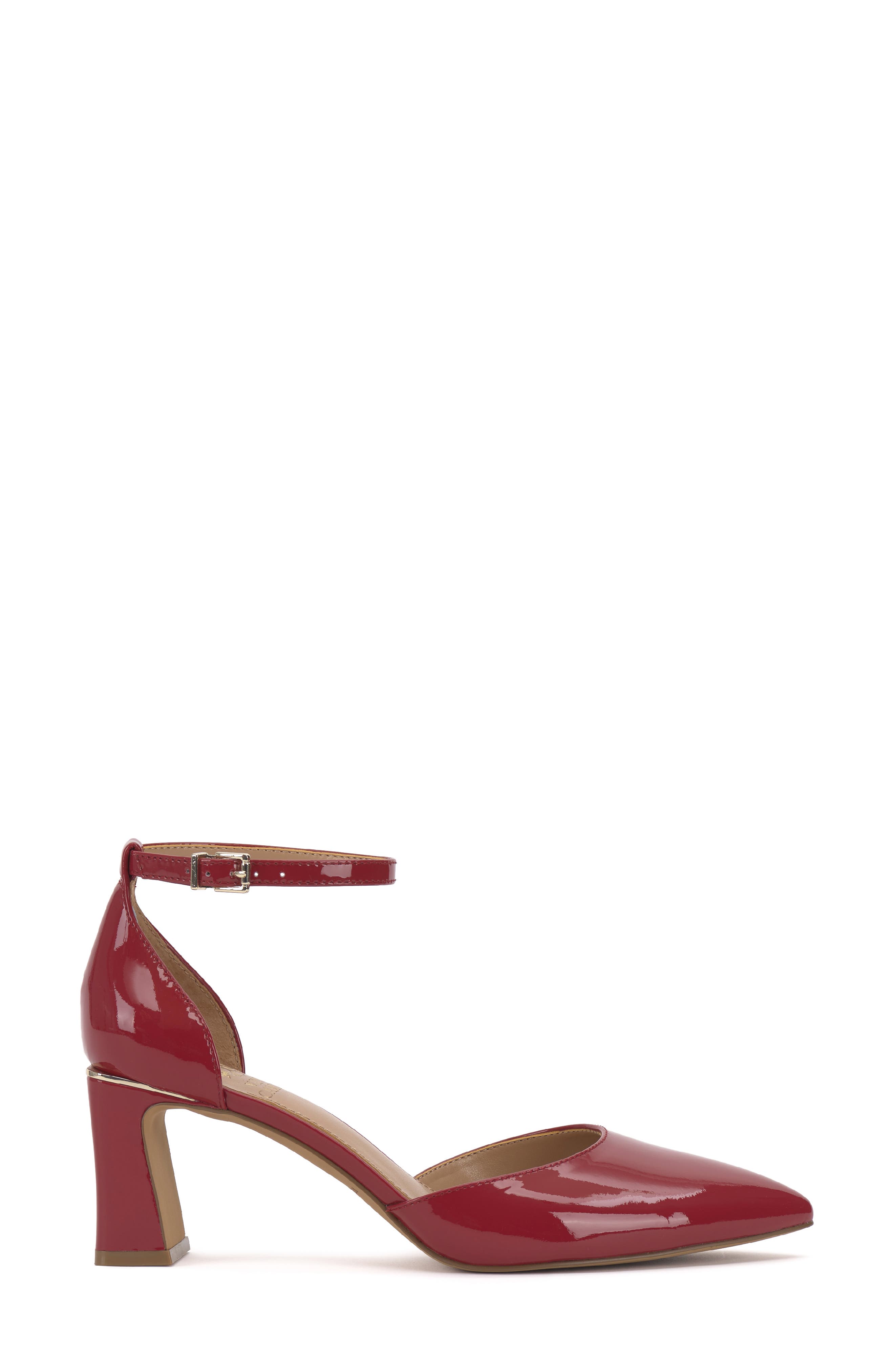 Hendriy Ankle Strap Pointed Toe Pump, Alternate, color, FIRE WHIRL