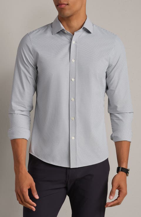 State of Mind Grid Check Slim Fit Button-Up Shirt