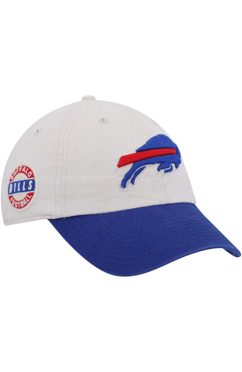 '47 Men's '47 Cream/Royal Buffalo Bills Sidestep Clean Up Adjustable Hat, Main, color,