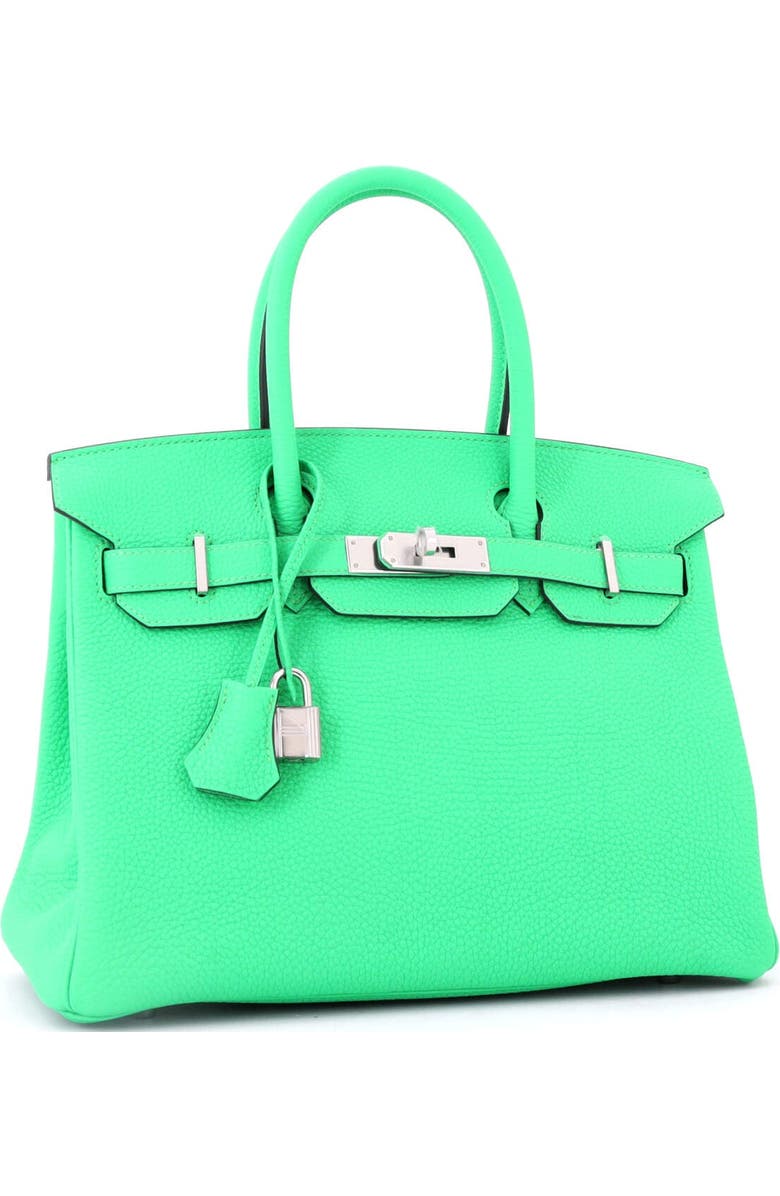 Pre-Owned Hermes Birkin Handbag Green Togo with Palladium Hardware 30, Alternate, color, Vert Comics