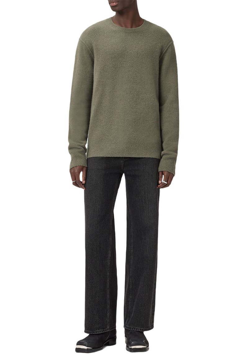 Patern Crewneck Sweater, Alternate, color, DUSKY GREEN