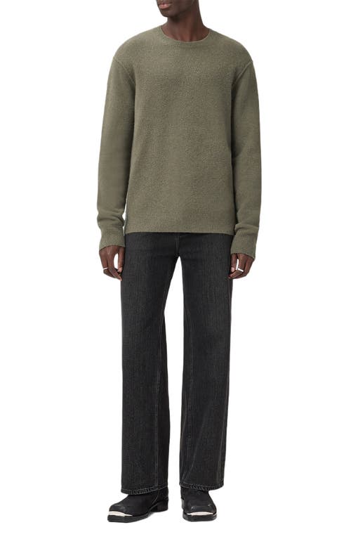 Allsaints Patern Crewneck Sweater In Green