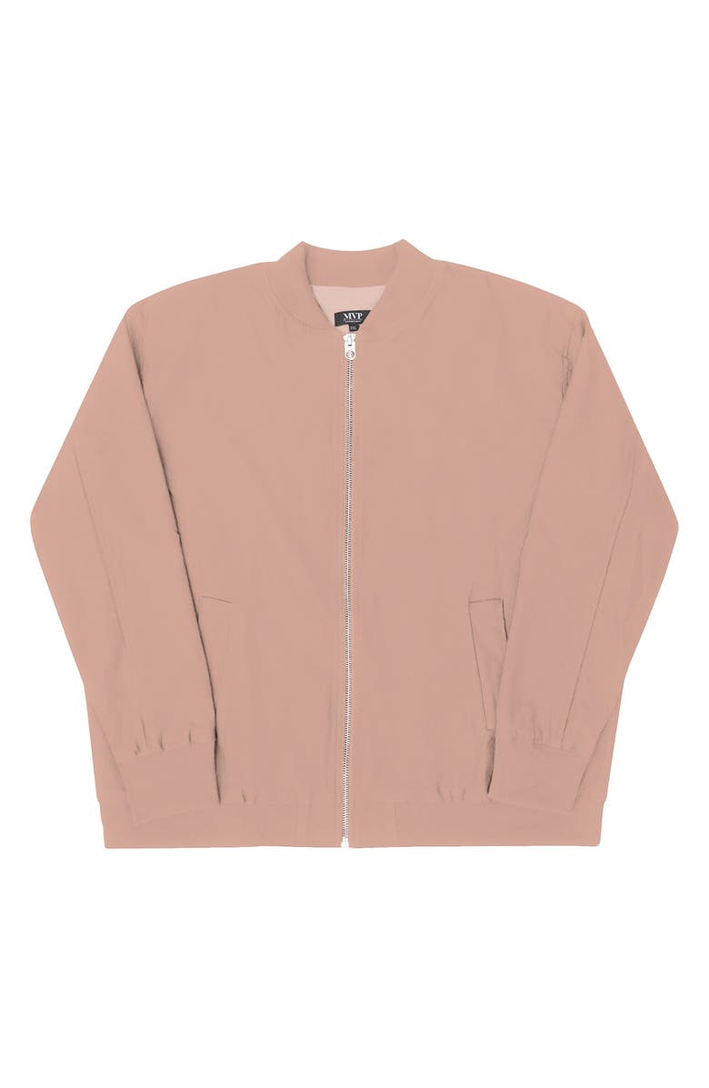 MVP Collections Millennium Stretch Bomber Jacket, Alternate, color, New Rose