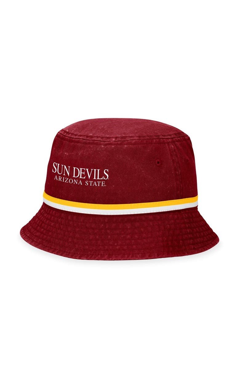 TOP OF THE WORLD Men's Top of the World Maroon Arizona State Sun Devils Ace Bucket Hat, Main, color, Maroon