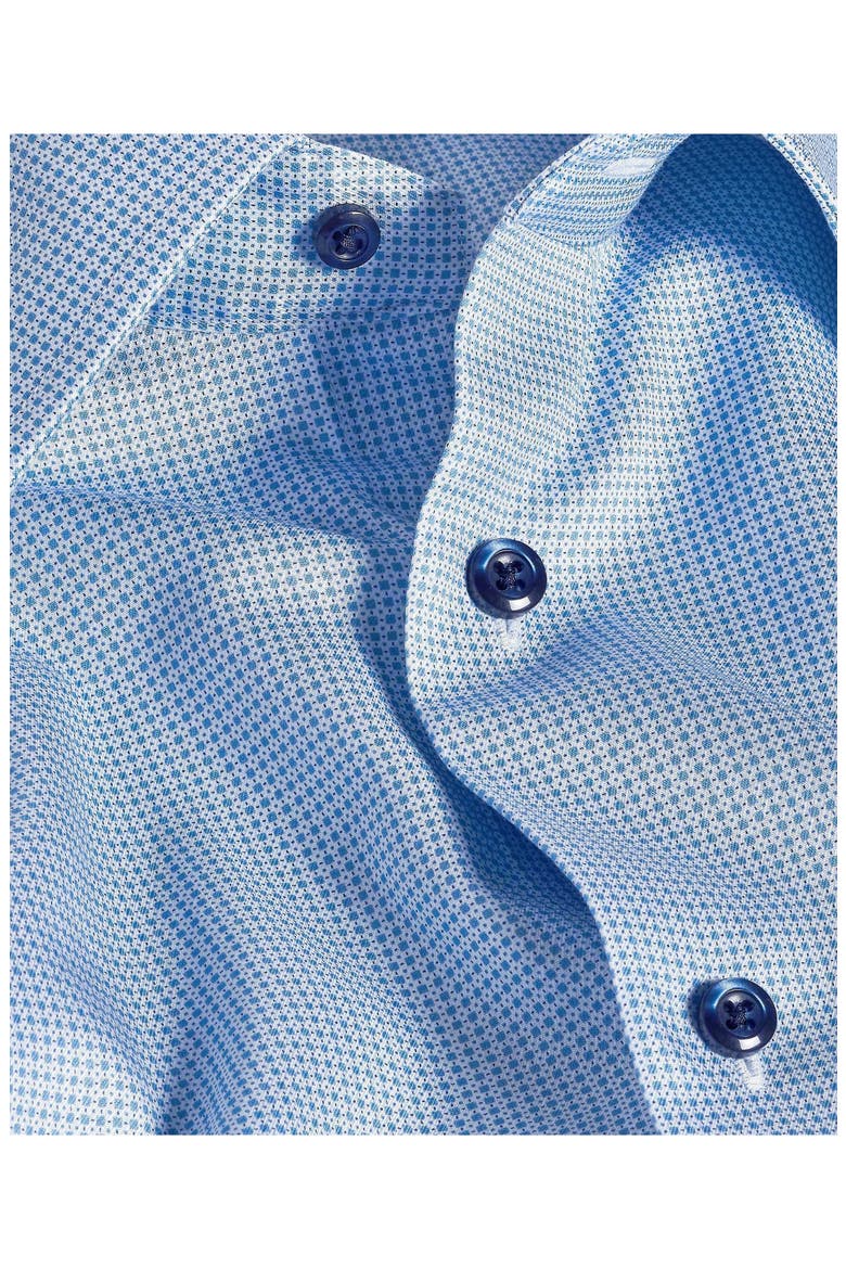 Regular Fit Microprint Cotton Dress Shirt, Alternate, color, BLUE