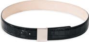Déhanche Brandt Alligator Embossed Leather Belt