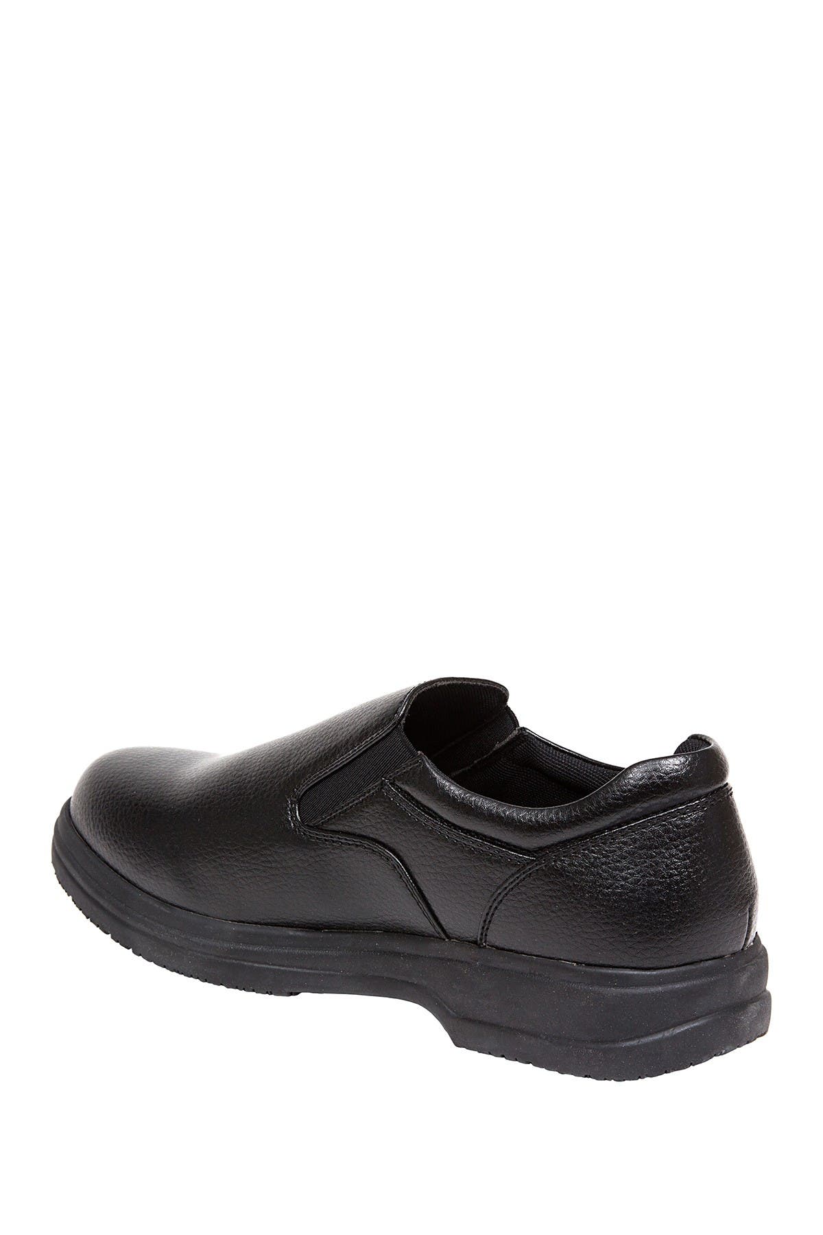 Deer Stags Manager Faux Leather Slip-On - Wide Width Available, Alternate, color, Black