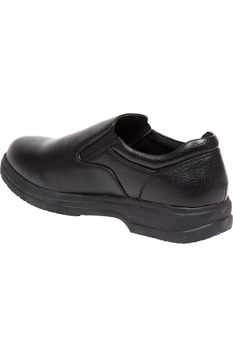 Deer Stags Manager Faux Leather Slip-On - Wide Width Available, Alternate, color, Black