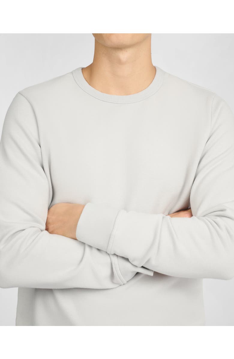Onia Terry Crewneck Sweater, Alternate, color, Lunar Grey