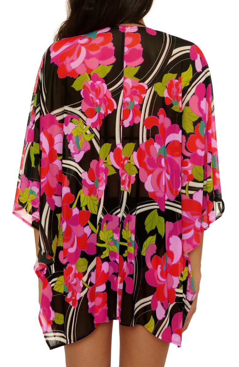 Trina Turk Bougainvillea Floral Print Cover-Up Tunic, Alternate, color, Multi