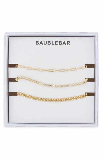 Set of 3 Pavé Chain Bracelets