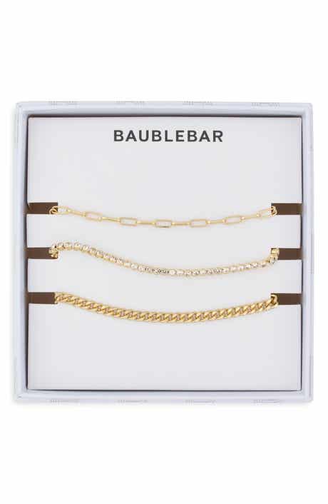 Set of 3 Pavé Chain Bracelets