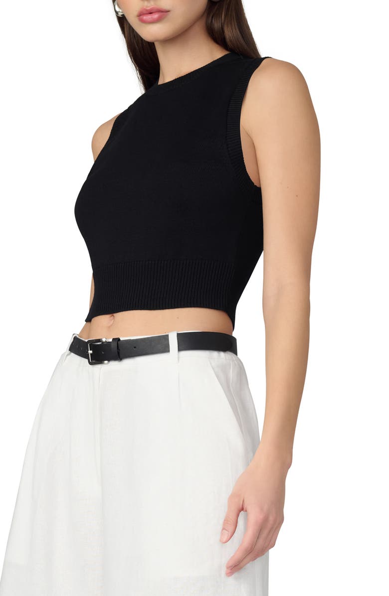 Joe's The Laurel Shrunken Sweater Vest, Alternate, color, Black