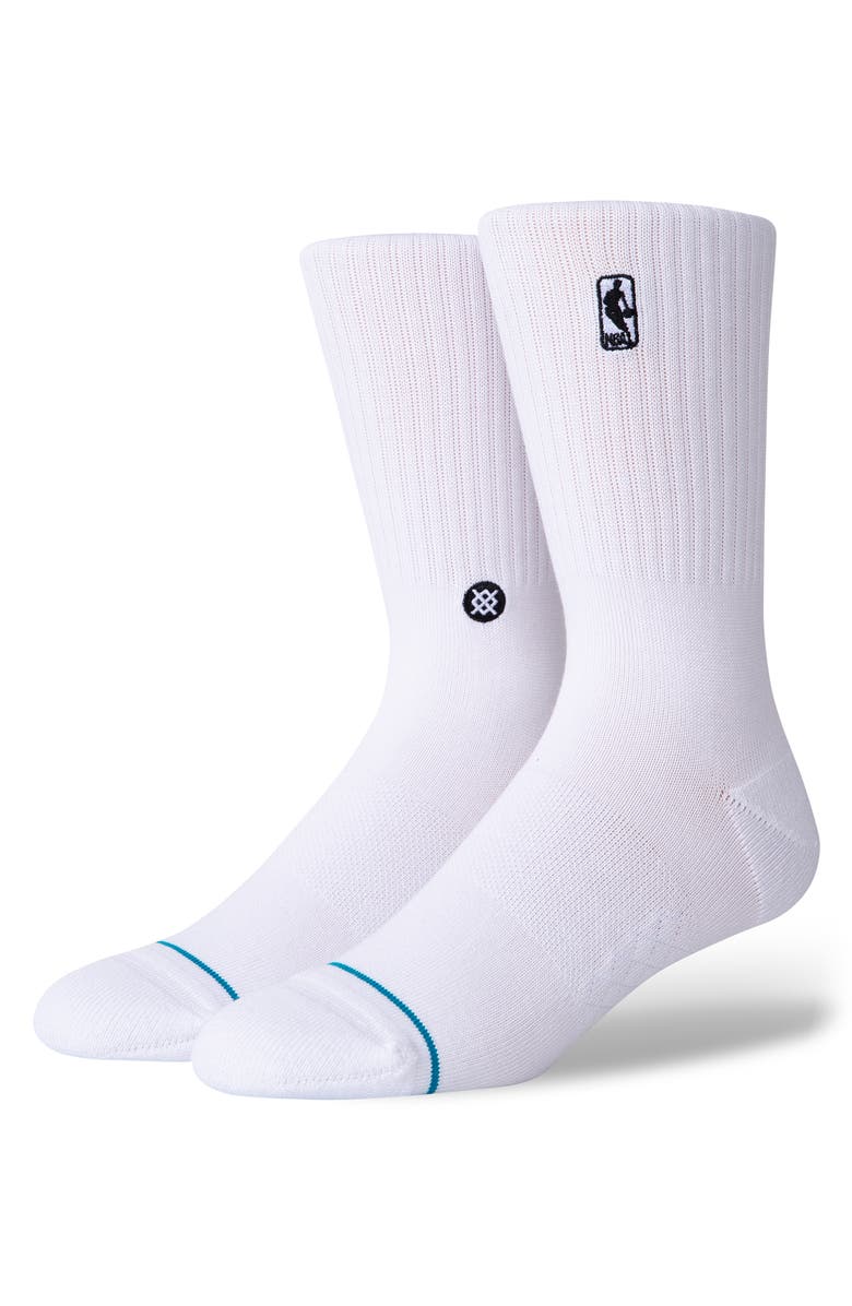 Stance NBA Logoman St Crew Socks, Main, color,