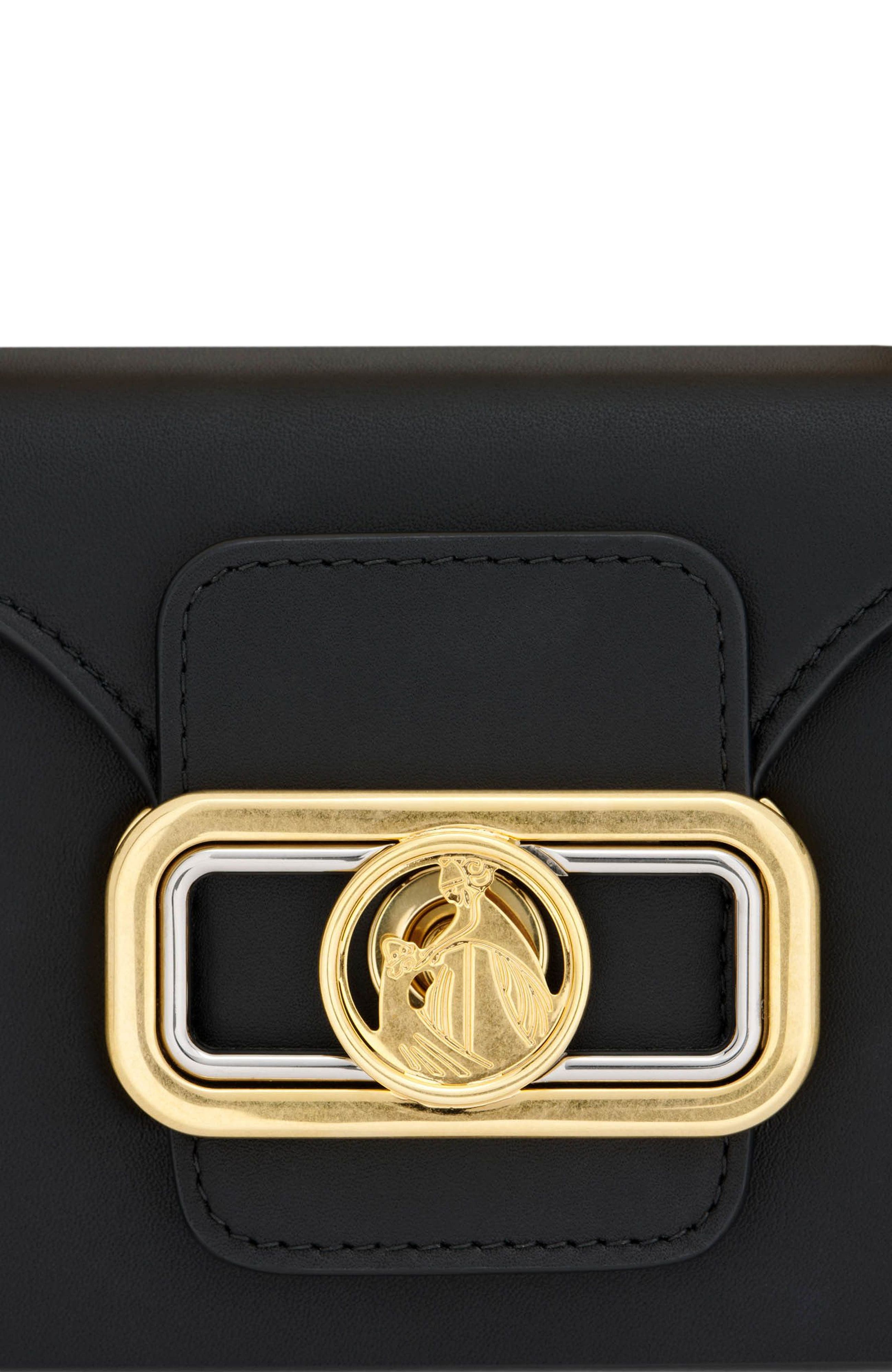 Lanvin Pencil Cat Bag In Box Calf, Alternate, color, Black