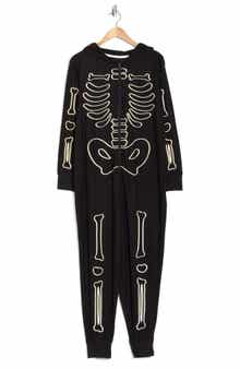 Hooded Skeleton Jumpsuit