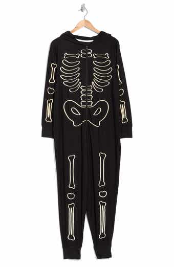 Hooded Skeleton Jumpsuit