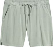 ALEX CRANE Caza Featherweight Knit Organic Cotton Drawstring Shorts