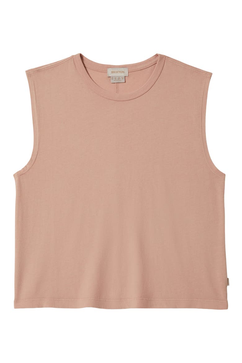 Carefree Organic Cotton Muscle Tank, Alternate, color, SILVER PINK