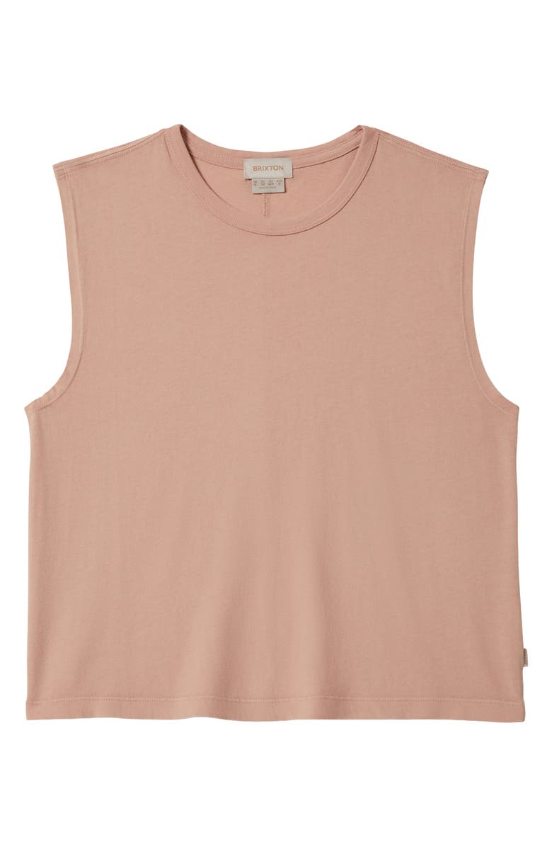 Brixton Carefree Organic Cotton Muscle Tank, Alternate, color, Silver Pink